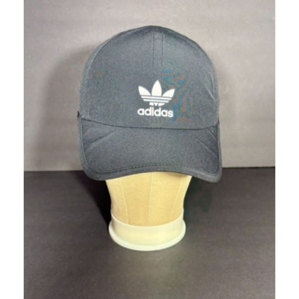 Adidas Originals Trefoil Black Strapback Hat Adjustable Cap OSFA Unisex
